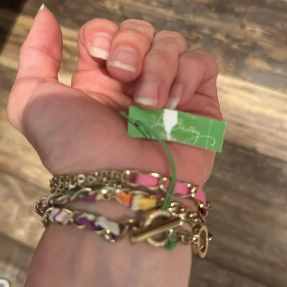 Vera Bradley pink bow wrap bracelet NWT - Picture 5 of 6